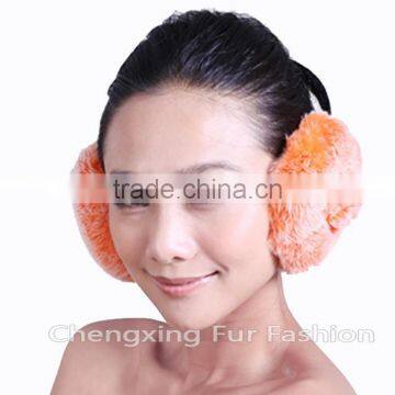 CX-EM-03R Fashion Ladies Genuine Rex Rabbit Fur Custom Fur Earmuffs photo-4