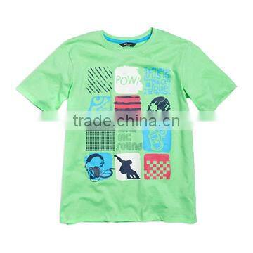 Trendy Handsome Purple Children Short Sleeves Tshirt