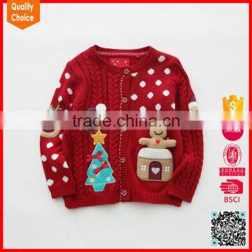 Wholesale knitted cute ugly funny christmas sweater for children