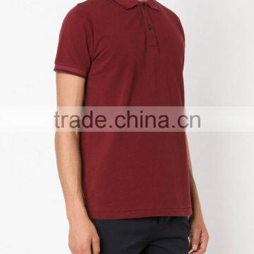 Auburn Red Cotton Classic Mens Work Custom Polo Shirt photo-2