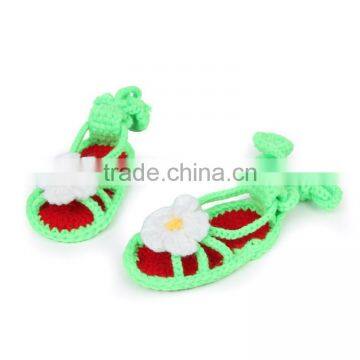 Summer Baby One Flower High Quality Crochet Shoes for Children photo-5