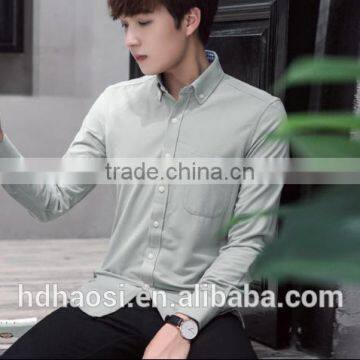 2016 Autumn New Arrival 100% Polyester Corduroy Fashion Long Sleeve Mens Dress Shirts photo-2