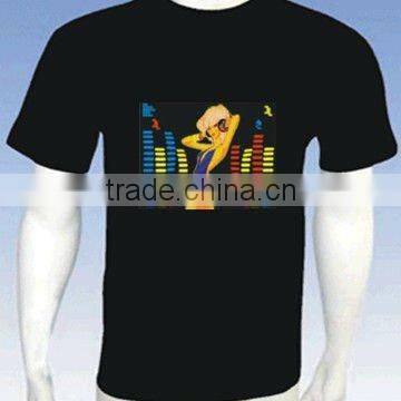 2013 Popular led sound activated t-shirts