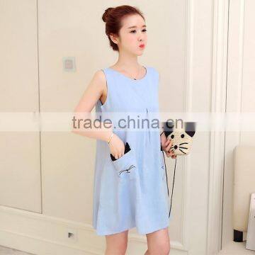 Z&M New Women Chiffon Fashion Dress Cartoon Dress Pregnant Women Dress
