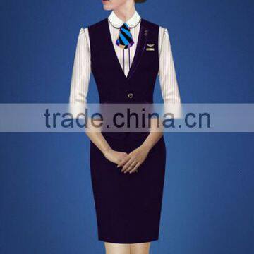 Factory OEM Processing Professional Workwear Airline Hostess Uniforms photo-5