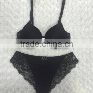 Sexy Bra and Panty OEM Accoding to Design Lace Decoration Fancy Bra Set Elegant Women Set photo-2