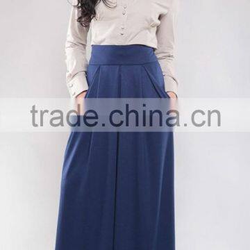 Elegant Business Woman Maxi Skirt Wholesale Ladies Office Long Skirts photo-2