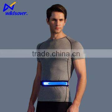 2017 novelty night glowing sports security guard running waist belt