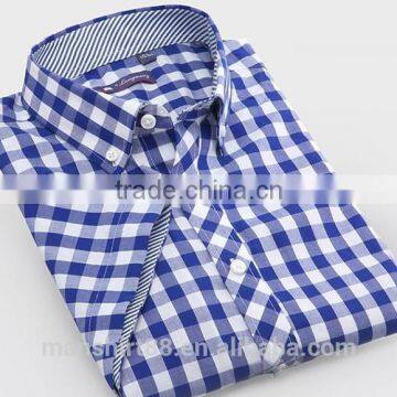 Short Sleeve Button Down Big Plaid Summer Shirt photo-2