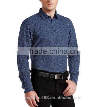 Fashion Shirt Long Sleeve Men Shirt New Fashion Printed Men Shirt 2017 photo-2