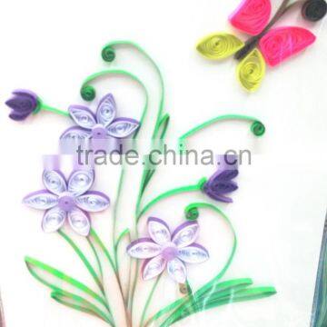 Handmade DIY colorful craft quilling paper strips set