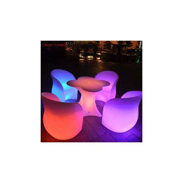 Led Illuminated Furniture Coffee Bar Table photo-3