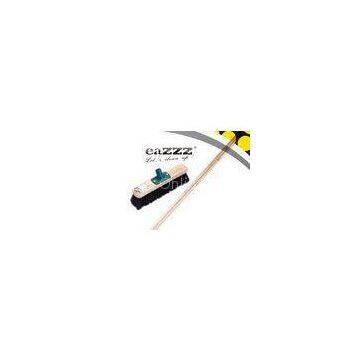 Soft Bristle PP Screw 23cm Garden Sweeping Brooms with Wooden Handle