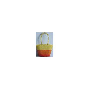 Wheat straw tote bag,straw shopping basket