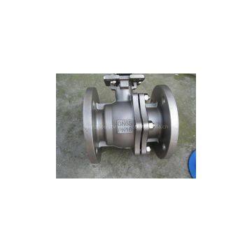 DIN HIGH MOUNTING PAD FLANGED BALL VALVE(WCB,304,316)