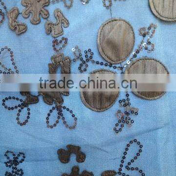 sequin and beaded fabric