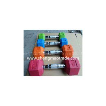 olympic hex rubber dumbbell