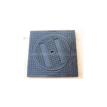 Square grey iron manhole cover