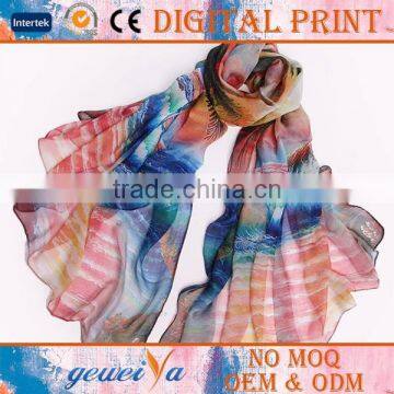 High Quality Chiffon Silk Made In China Scarf