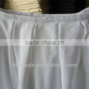 wedding table skirting square banquet table skirts with box pleat