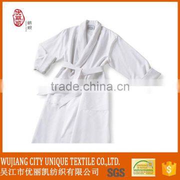 wholesale white microfiber hotel bathrobe for hotel