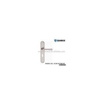 Zinc Regal door lock handles on plate -New style (002)