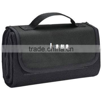 60*80 inches Black rubber backing extra large picnic blanket