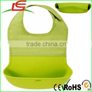 Hot Sale Soft Portable Children Silicone Bibs Cloths The Saliva Dripping