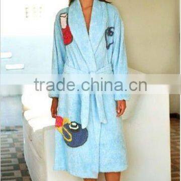 Pakistan Fashion Design Woman Cotton Bathrobe