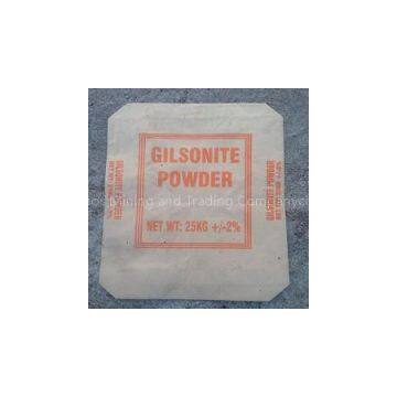 Gilsonite micronized powder with a diameter of 80 to 400 mesh and ashes (between zero and    25 percent).