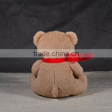 Custom Good Quality Valentine's Day Bear Plush White Teddy Bear With Red Heart Toy photo-4