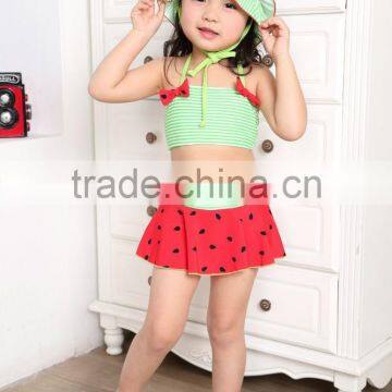 2015 new arrival baby watermelon print swimsuits fashion swimsuits for girls