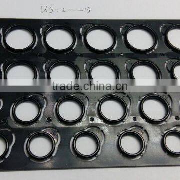 Wholesale US 2~13# Standard Plastic Ring Finger Sizer/ Ring Gauge Sheets Ring Measuring Plate Gauging Board photo-2