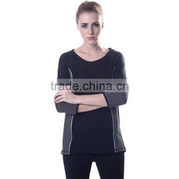 3/4 Sleeve Polyester Fabric for Women Sportswear Suit photo-5