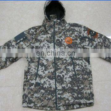 OEM custom fashion high quality men camouflage softshell jacket