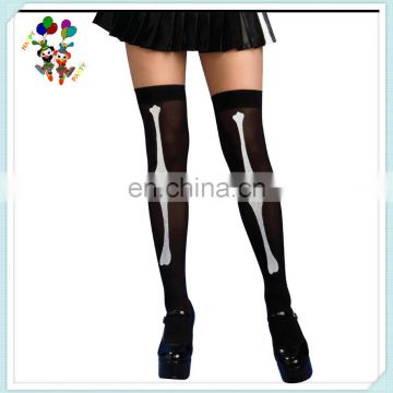 Black and White Bone Thigh High Fancy Dress Sexy Stockings HPC-1896