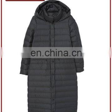 Factory OEM Women Long Down Coat Wholesale 100% Polyester