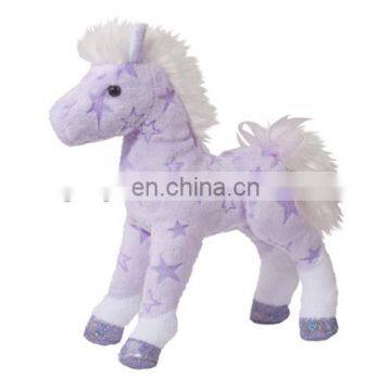 12inch tall Purple star horse plush toy