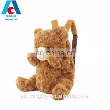 kids comfortable plush toy rag doll teddy bear backpack