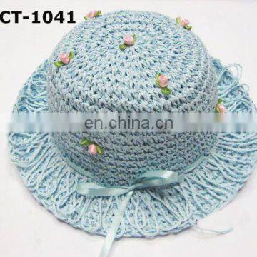 paper string material fashionable children hat