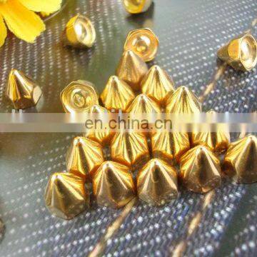 shinning gold rivets for shoes garments for shoes