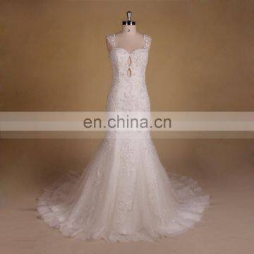 Heavy lace wedding gown wedding dress mermaid sexy