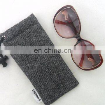 Custom Padded Sunglass Case, Eye Glass Holder, Soft Glasses Pouch with tag