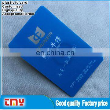 Size Of Portrait Transparent Id Card,Employee Plastic Id Card Made In China