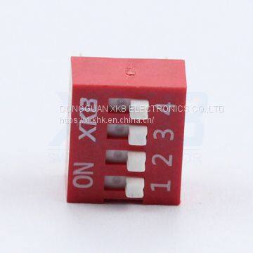 Source Enterprise DS-04 Red 4 Bit Code Switch 2.54MM Pitch 8 Pin DIP Switch photo-2