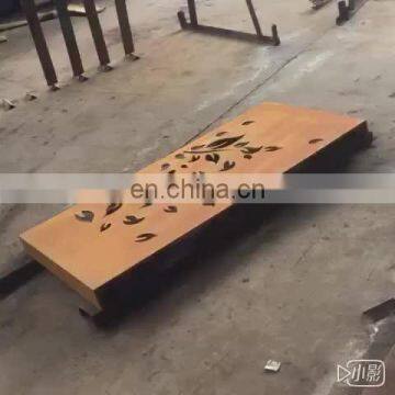 CNC plasma/laser cutting decorative metal corten Screens