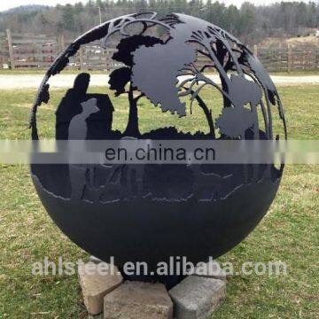 AHL-CORTEN Design Customized Rustic Outdoor Fire Pit Globe