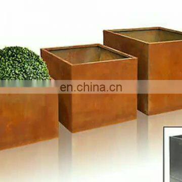 ahl-corten Column Shape Corten Steel Planter for Garden