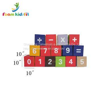 Funny Colorful Kids Soft Play Digital Building Blocks Educational Toys photo-3