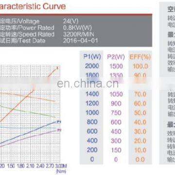 24В постоянномагнитный двигатель постоянного тока мощностью 0,8 кВт для электровелосипеда photo-6